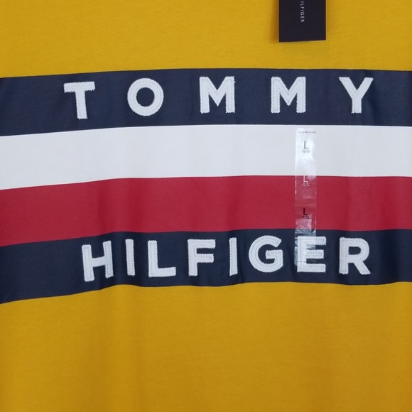 Tommy Hilfiger Stitched Lettering Tee - Picture 2 of 5